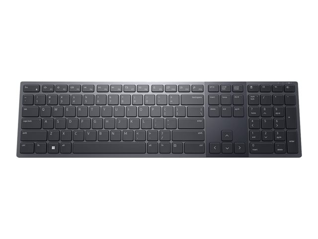 Dell Premier KB900 - Keyboard - collaboration - backlit - wireless - 2.4 GHz, Bluetooth 5.1 - AZERTY - Belgium - graphite - with 3 years Advanced Exchange Service