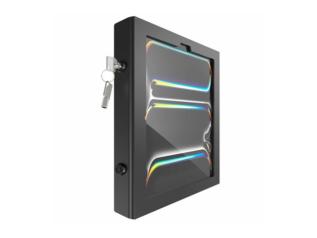 Compulocks iPad Pro M4 13\" (2024), Apex Enclosure Tilting Stand 8\" - Mounting kit (enclosure, stand) - exposed front/back camera and sensors - for tablet - lockable - metal frame - black - screen size: 11\" - wall-mountable - for Apple 13-inch iPad Pro (M4)