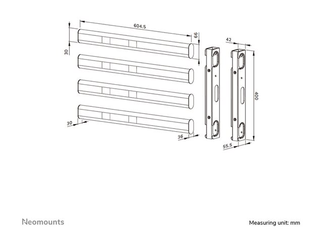 Neomounts MOVE Lift XL VESA extension ki