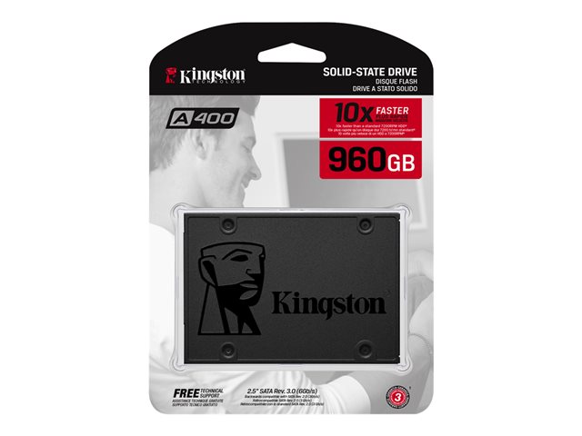 Kingston A400 - SSD - 960 GB - internal - 2.5\" - SATA 6Gb/s