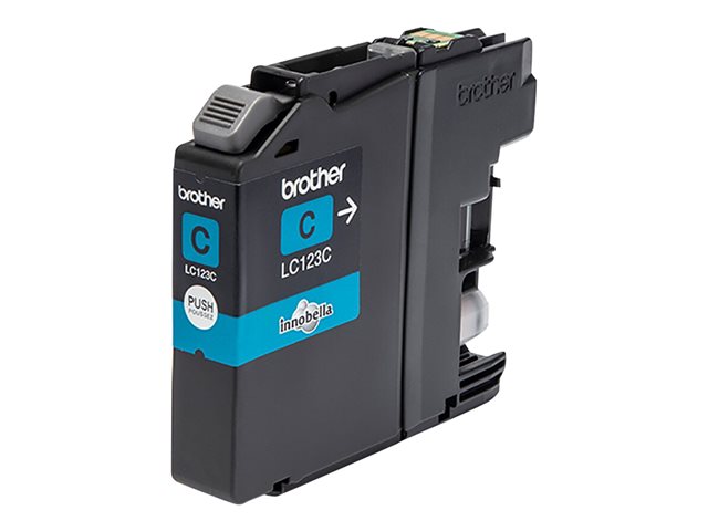 Brother LC123C - High Yield - cyan - original - ink cartridge - for Brother DCP-J132, J152, J172, J552, J752, MFC-J245, J470, J650, J6520, J6720, J6920, J870