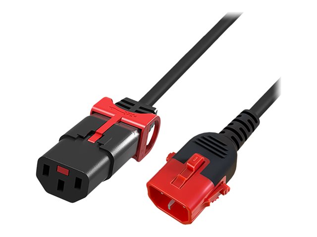 POWERCORD C13SL+-C14L BK 0.50M. 1 stk