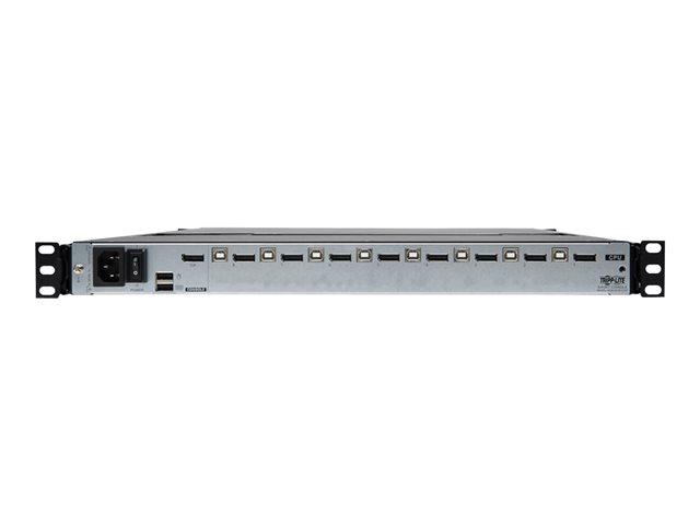 Eaton Tripp Lite Series DisplayPort IP KVM Console Switch 8-Port 17in LCD Dual Rail 1URM - KVM console with KVM switch - 8 ports - USB - 17\" - rack-mountable - 1920 x 1080 Full HD (1080p) @ 60 Hz - 8xDisplayPort - black - 1U - TAA Compliant