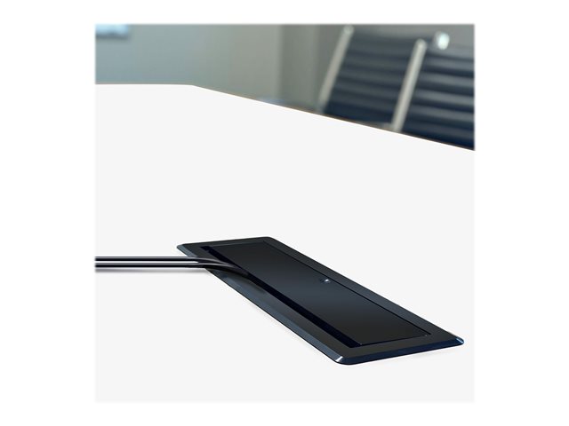 StarTech.com Dual-Module Conference Table Connectivity Box-Customizable - Mounting plate - black