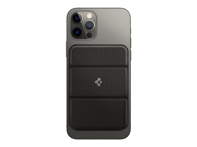 Spigen Apple iPhone 14 / iPhone 13 / iPhone 12 Magnetic Magsafe Card Wallet Smart Fold MagFit Gunmetal