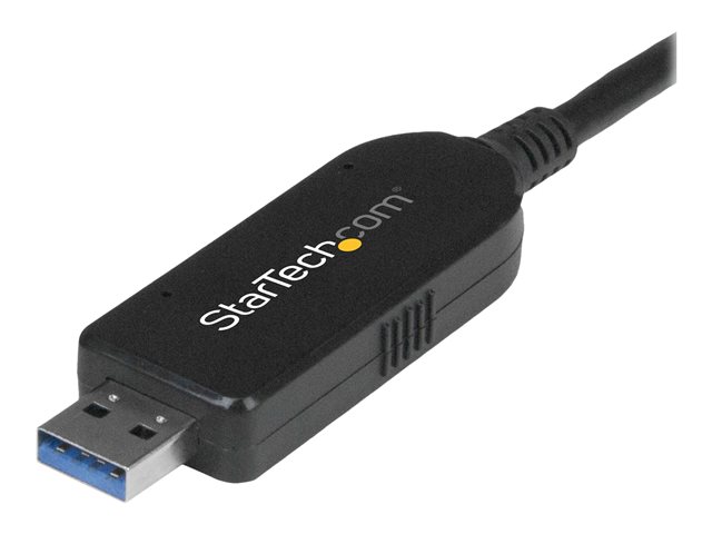 StarTech.com USB 3.0 Data Transfer Cable for Windows & Mac - 2m (6ft) - Direct connect adapter - USB 3.0 - USB 3.0 - black