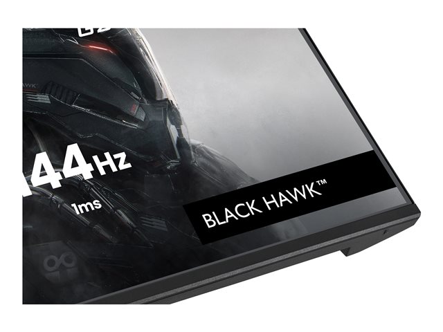 24\"WIDE LCD, G-Master Black Hawk, 1920 x 1080, 144 Hz IPS panel, LED Bl., Freesync,  USB-Hub(2xOut v2.0), Pivot, Height Adjust.(15cm),  350 cd/m², 1500:1 Static Contrast, 80.000.000:1 ACR, Speakers, DisplayPort, HDMI, 1ms(MPRT), Black Tuner (23,8\"VIS