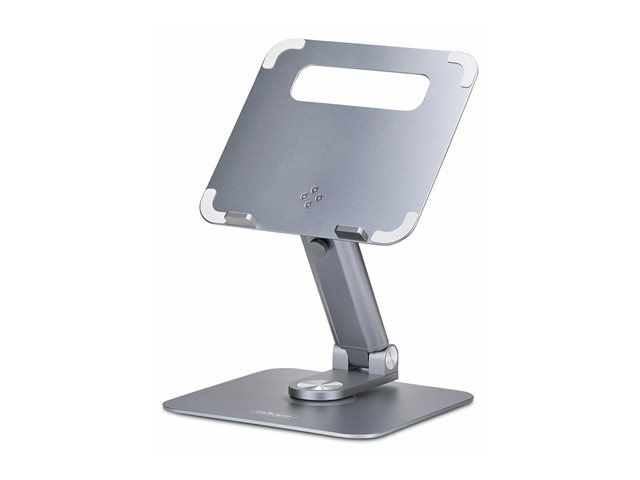 StarTech.com - Notebook stand - 360° swivel, telescopic height adjustment - desktop - silver