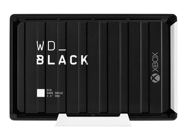 WD_BLACK D10 Game Drive for Xbox One WDBA5E0120HBK - Hard drive - 12 TB - external (portable) - USB 3.2 Gen 1 - 7200 rpm - black