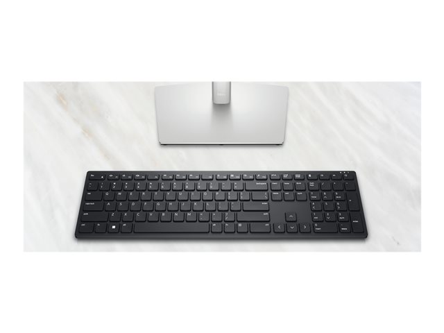 Dell KB500 - Keyboard - wireless - 2.4 GHz - AZERTY - Belgium - black - with 3 years Next Business Day Advanced Exchange Service