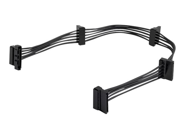 StarTech.com 15.7 in (400 mm) SATA Power Splitter Adapter Cable - M/F - 4x Serial ATA Power Cable Splitter (PYO4SATA) - Power splitter - SATA power (M) to SATA power (F) - 40 cm - black - for P/N: BRACKET125PT, BRACKET125PTP, BRACKET425F, PEXUSB311AC3, S251BU31REM, SATBP125VP