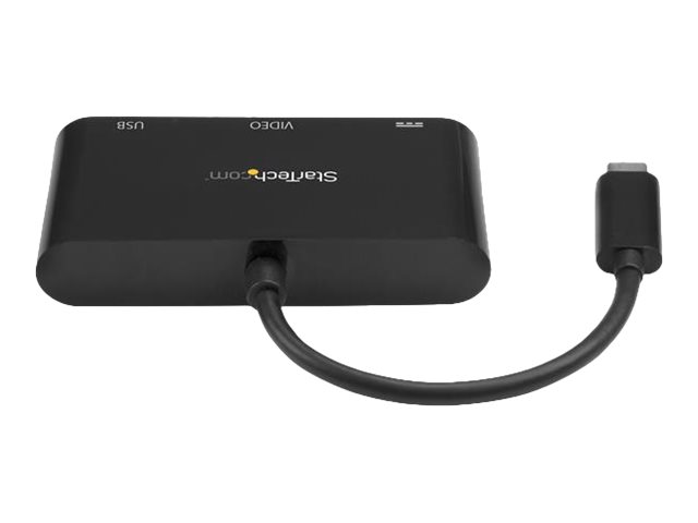 StarTech.com USB-C VGA Multiport Adapter - USB-A Port - with Power Delivery (USB PD) - USB C Adapter Converter - USB C Dongle (CDP2VGAUACP) - Docking station - USB-C / Thunderbolt 3 - VGA
