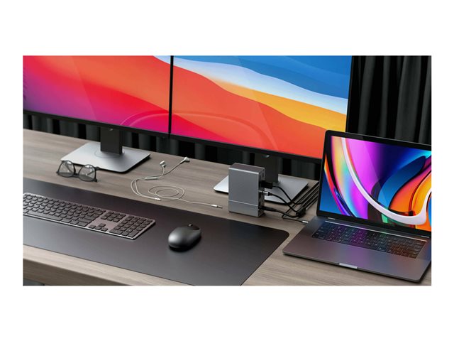 HyperDrive GEN2 - Docking station - Thunderbolt 3 - DP, Thunderbolt - 1GbE - 180 Watt - Europe
