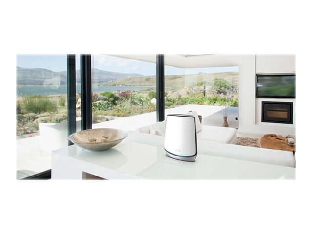 NETGEAR Orbi RBS850 - Wi-Fi range extender - 4 ports - 1GbE - Wi-Fi 6 - 2.4 GHz, 5 GHz - desktop
