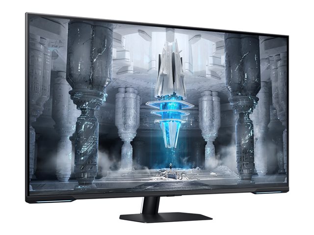 Samsung Odyssey Neo G7 S43CG700NU - G70NC Series - QLED monitor - Smart - gaming - 43\" - 3840 x 2160 4K @ 144 Hz - VA - 400 cd/m² - 4250:1 - DisplayHDR 600 - 1 ms - 2xHDMI, DisplayPort - speakers - black, white
