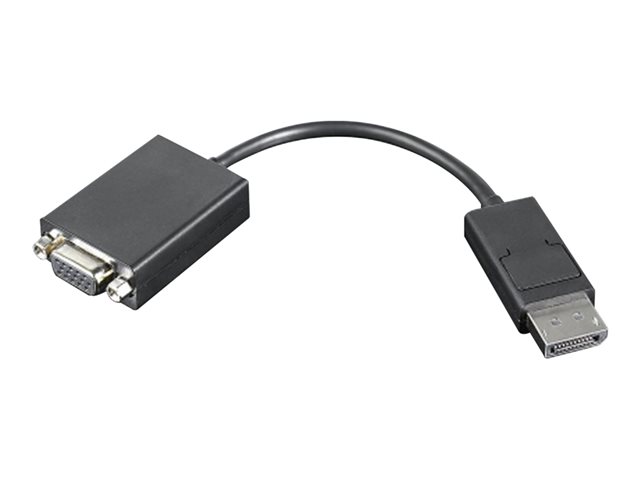 Lenovo - Video converter - DisplayPort - VGA - black - for ThinkCentre M75t Gen 2, M80s Gen 3, M90a Gen 3, M90q Gen 2, M90t Gen 3, ThinkCentre neo 70