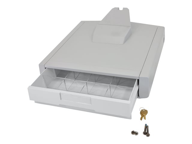 Ergotron StyleView Primary Storage Drawer, Single - Storage box - grey white - cart mountable