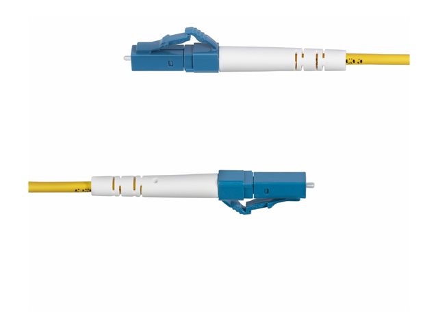 StarTech.com 5m (16.4ft) LC to SC (UPC) OS2 Single Mode Fiber Cable - Patch cable - LC/UPC single-mode (M) to SC/UPC single-mode (M) - 5 m - 2 mm - fibre optic - simplex - 9 / 125 micron - OS1/OS2 - halogen-free, bi-directional, passive - yellow