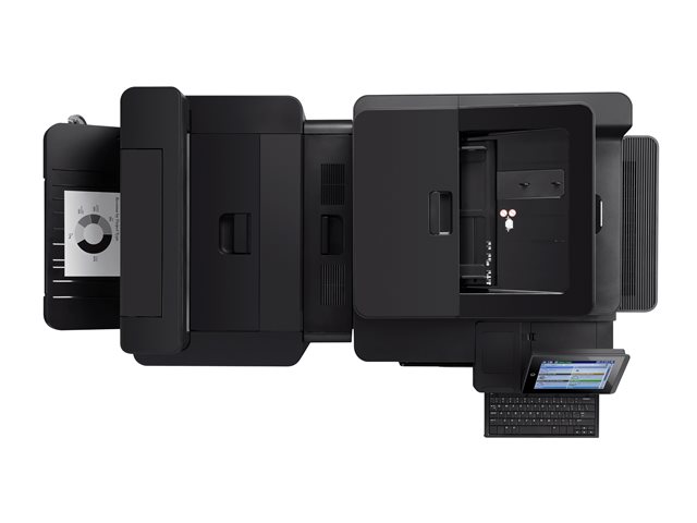 HP LaserJet Enterprise Flow MFP M830z - Multifunction printer - B/W - laser - A3/Ledger (297 x 432 mm) (original) - A3 (media) - up to 56 ppm (copying) - up to 56 ppm (printing) - 1100 sheets - 33.6 Kbps - USB 2.0, Gigabit LAN, USB host