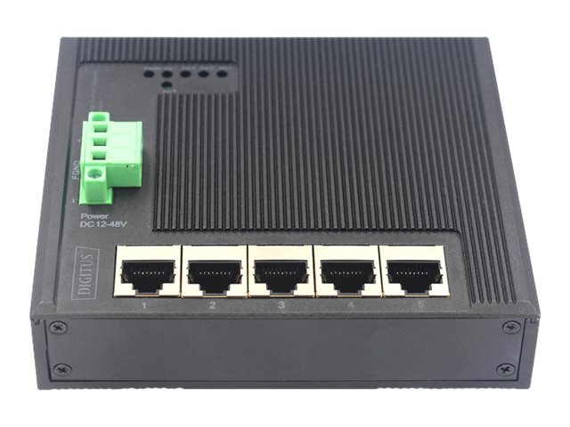 INDUSTRIAL 5 PORT GIGABIT FLAT SWITCH 5 PORT DIN RAIL EXTENDED TEMP industrial-5-port-gigabit-flat-switch-5-port-din-rail-extended-temp