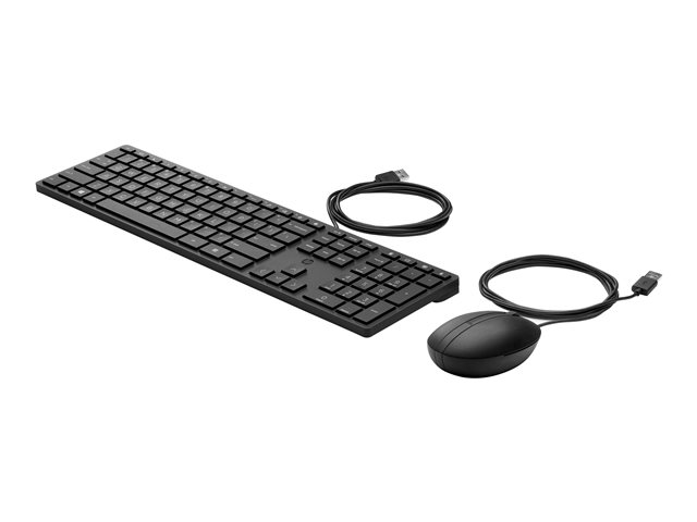 HP Desktop 320MK - Keyboard and mouse set - full size - USB - AZERTY - Belgium