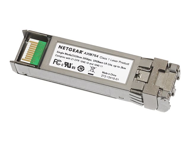 NETGEAR ProSafe AXM764 - SFP+ transceiver module - 10GbE - 10GBase-LRL - LC single-mode - up to 2 km - 1310 nm - for NETGEAR M4300-28G-PoE+