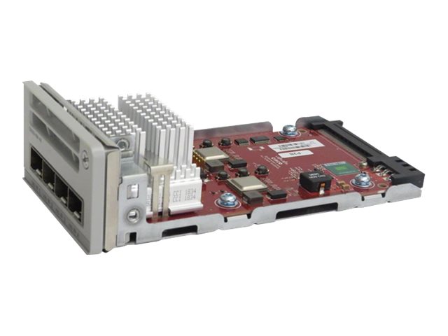 Cisco Catalyst 9200 Series Network Module - Expansion module - 10 Gigabit SFP+ x 4 - for P/N: C9200-24PXG-10E, C9200-24T-10A, C9200-24T-10E, C9200-48P-10A, C9200-48P-10E