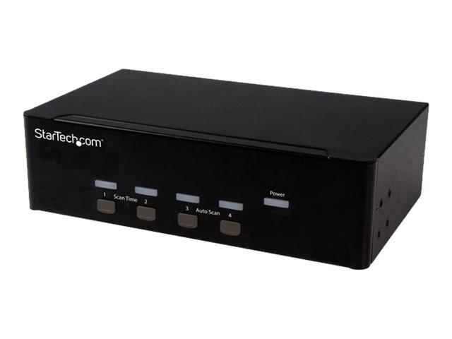 StarTech.com 4 Port VGA KVM Switch - Dual VGA - Hot-key & Audio Support - 1920x1200 KVM Switch - KVM Video Switch (SV431DVGAU2A) - KVM / audio / USB switch - 4 x KVM / audio / USB - 1 local user - desktop - for P/N: SV431RACK, SVA12M2NEUA, SVA12M5NA