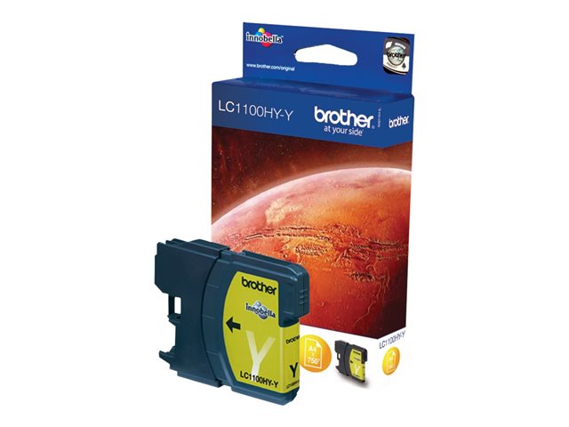 Brother LC1100HYY - High Yield - yellow - original - ink cartridge - for Brother DCP-6690CW, MFC-5890CN, MFC-6490CW