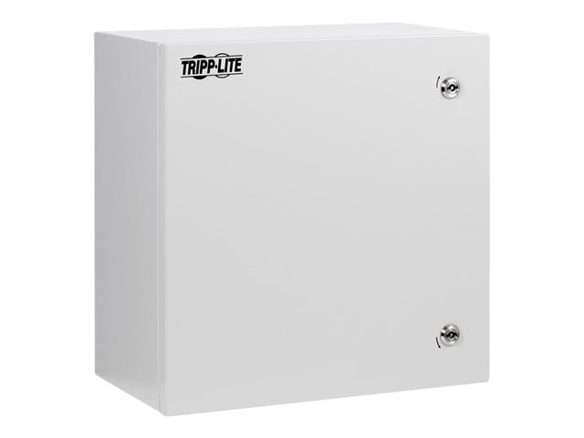 Eaton Tripp Lite Series SmartRack Outdoor Industrial Enclosure with Lock - NEMA 4, Surface Mount, Metal Construction, 18 x 18 x 10 in., Gray - Wall mount cabinet - industrial, locking - surface mountable - grey
