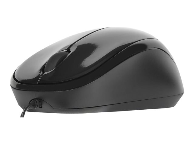 Targus - Mouse - right and left-handed - optical - 3 buttons - wired - USB - black
