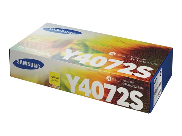 Samsung CLT-Y4072S - Yellow - original - toner cartridge (SU472A) - for Samsung CLP-325, CLX-3180, CLX-3185, CLX-3186