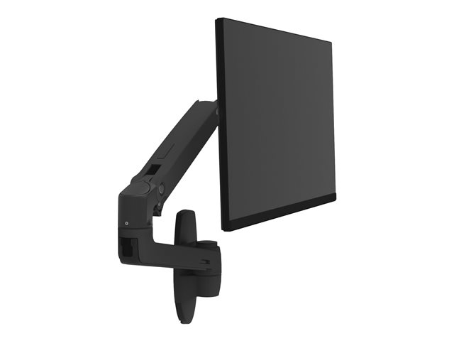Ergotron LX - Mounting kit (articulating arm, extension adapter, wall mount base) - for LCD display - matte black - screen size: up to 34\" - wall-mountable