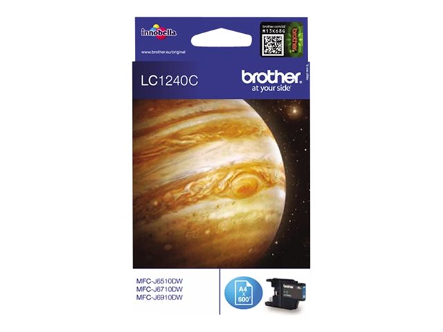 Brother LC1240C - Cyan - original - ink cartridge - for Brother DCP-J525, J725, J925, MFC-J430, J5910, J625, J6510, J6710, J6910, J825