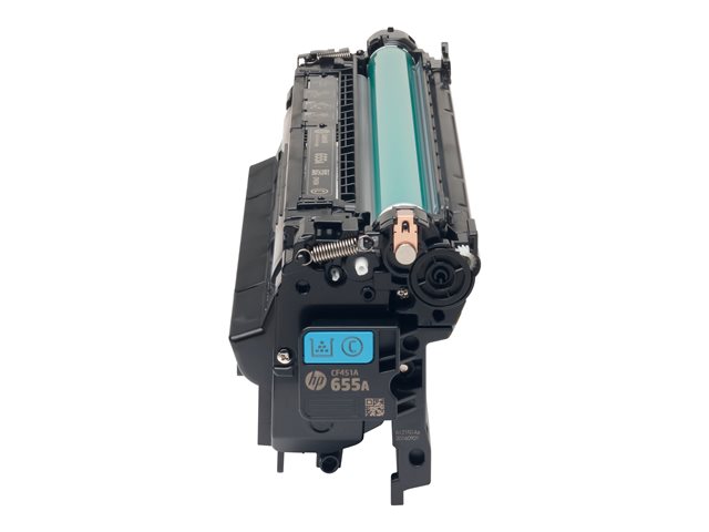 HP 655A - Cyan - original - LaserJet - toner cartridge (CF451A) - for Color LaserJet Enterprise M652, M653, LaserJet Enterprise Flow MFP M681, MFP M682