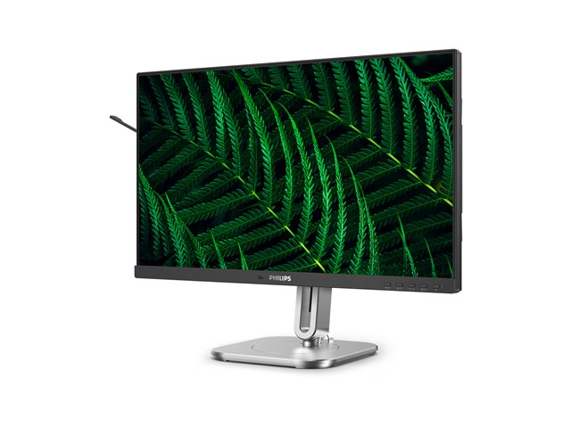 Philips 24B2G5200 - LED monitor - 24\" (23.8\" viewable) - 1920 x 1080 Full HD (1080p) @ 100 Hz - IPS - 1500:1 - HDMI, VGA, DisplayPort - speakers - charcoal