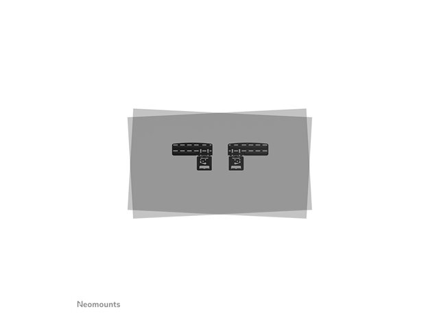 Neomounts WL30-265BL1 - Mounting kit (wall mount) - Ultra-Flat, fixed - for digital signage LCD panel / LCD display - steel - black - screen size: 43\"-85\"