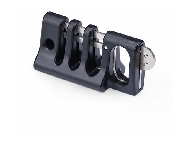 StarTech.com Peripheral Cable Anchor Lock, Keyboard/Mouse Cable Trap - Security cable anchor - desk mountable - black
