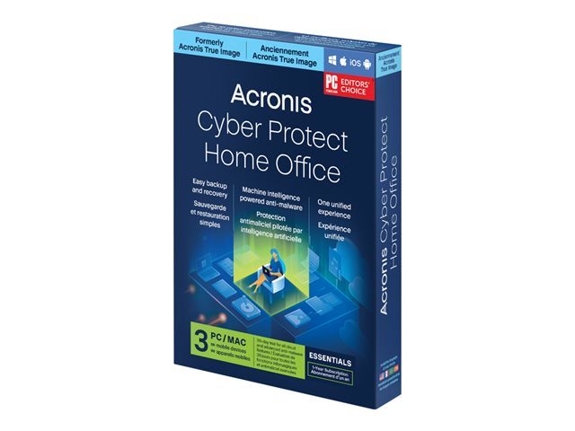 Acronis True Image Essentials Subscription 3 Computers - 1 year subscription ESD