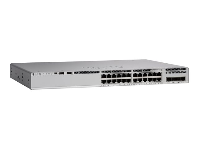 Cisco Catalyst 9200L - Network Advantage - switch - L3 - 24 x 10/100/1000 + 4 x Gigabit SFP (uplink) - rack-mountable