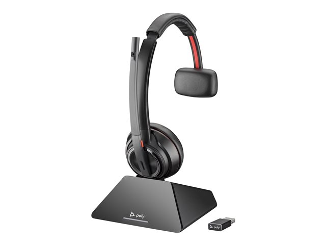 Poly Savi 8220 Stereo DECT 1880-1900 MHz Top +Charging Cradle EMEA - INTL English - Euro plug - Replaces Poly SKU 211423-04