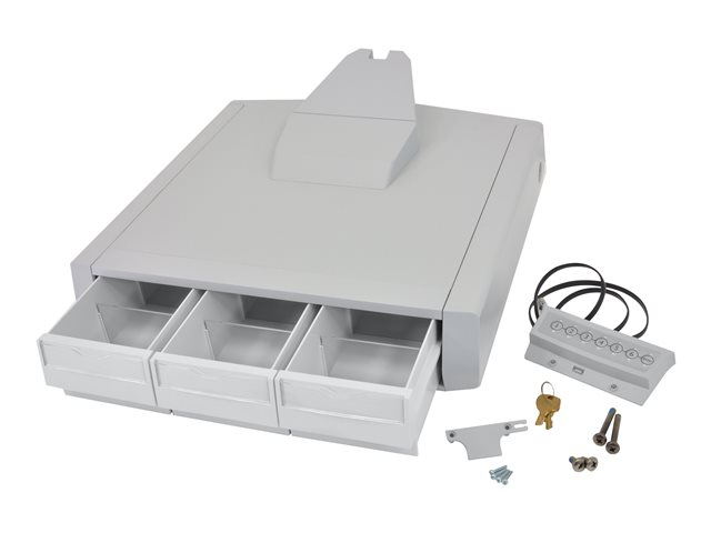 Ergotron SV43 Primary Triple Drawer for Laptop Cart - Mounting component (drawer module) - grey, white