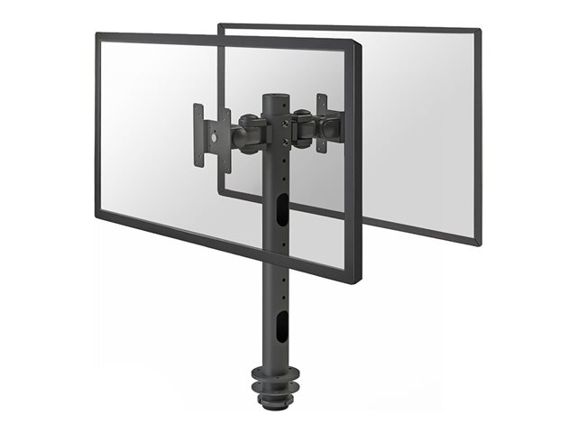 Neomounts FPMA-D050D - Mounting kit - full-motion - for 2 LCD displays - black - screen size: 10\"-30\" - grommet, desk-mountable