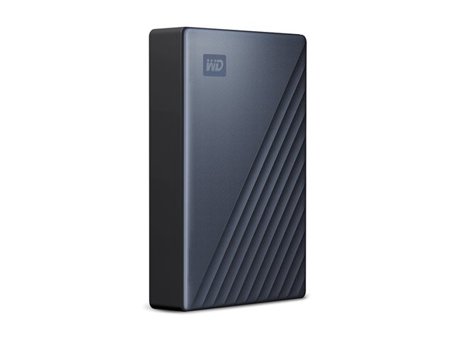 WD My Passport for Mac WDBEJA0060BBL - Hard drive - encrypted - 6 TB - external (portable) - USB 3.2 Gen 1 (USB-C connector) - 256-bit AES - blue