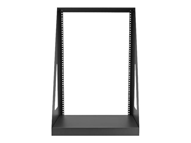 StarTech.com 16U Open Frame Network Rack - 19\" 2 Post Free Standing Desktop Rack for Computer, AV, Media, IT Equipment for Server Room (2POSTRACK16) - Rack open frame - 2-post - 16U - 19\"