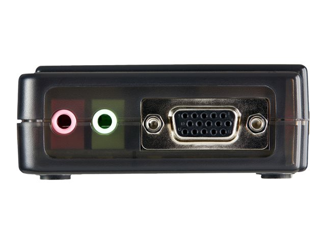 StarTech.com 4 Port Black USB KVM Switch Kit with Cables and Audio - desktop KVM Switch - VGA KVM Switch - USB KVM Switch 4 Port (SV411KUSB) - KVM / audio switch - 4 x KVM / audio - 1 local user - desktop
