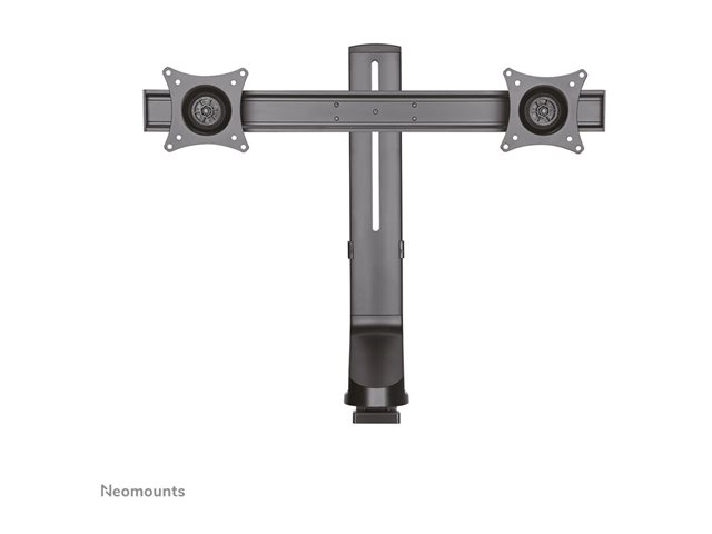 Neomounts FPMA-D860D - Mounting kit - full-motion - for 2 LCD displays - black - screen size: 10\"-27\" - clamp mountable, grommet, desk-mountable