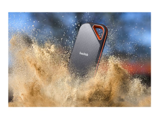 SanDisk Extreme PRO Portable - SSD - encrypted - 2 TB - external (portable) - USB 3.2 Gen 2x2 - 256-bit AES - for Intel Next Unit of Computing 13 Pro Kit - NUC13ANHi5