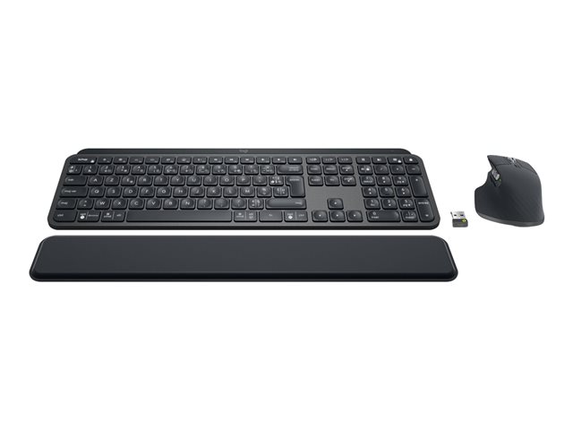 Logitech MX Keys - Keyboard - backlit - wireless - Bluetooth - AZERTY - French - graphite
