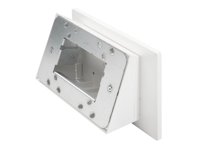 Crestron - Mounting kit (angled mount, housing) - multisurface - for touch screen - plastic - smooth white - glass-mounted, in-wall mounted, surface mountable - for Crestron TSW-1070-MSMK-B-S, TSW-1070-MSMK-W-S, Touch Screen TSW-770-B-S, TSW-770-W-S